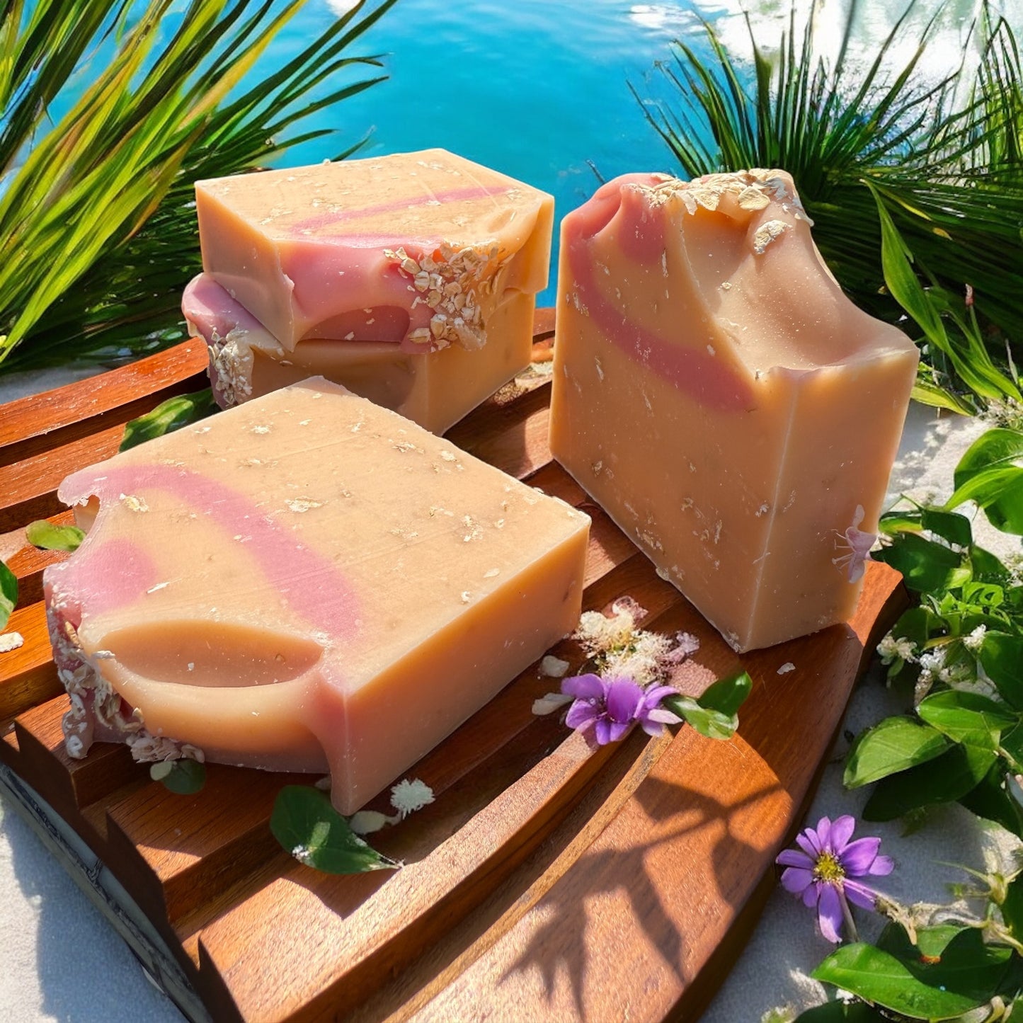 Orange Oatmeal Scented Soap- Bath Bar-Shower Soap-Women's-Teens-Deliciously Scented Body Cleanser by NailedInColor
