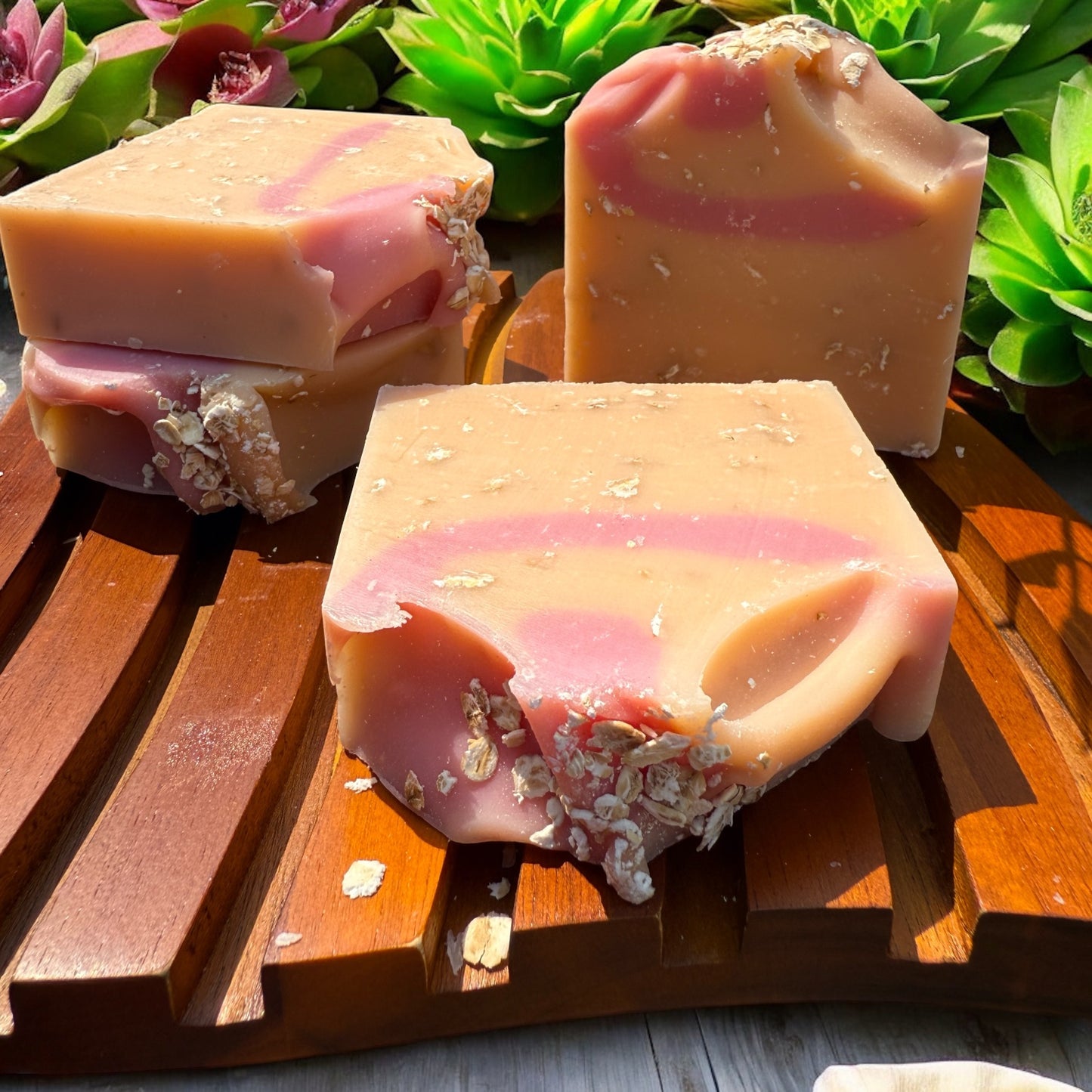 Orange Oatmeal Scented Soap- Bath Bar-Shower Soap-Women's-Teens-Deliciously Scented Body Cleanser by NailedInColor