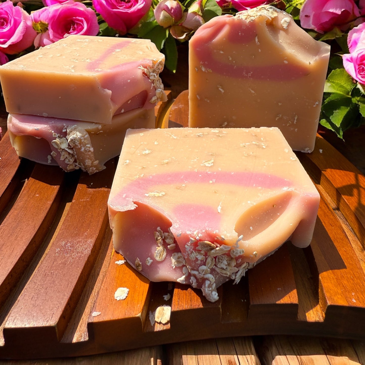 Orange Oatmeal Scented Soap- Bath Bar-Shower Soap-Women's-Teens-Deliciously Scented Body Cleanser by NailedInColor