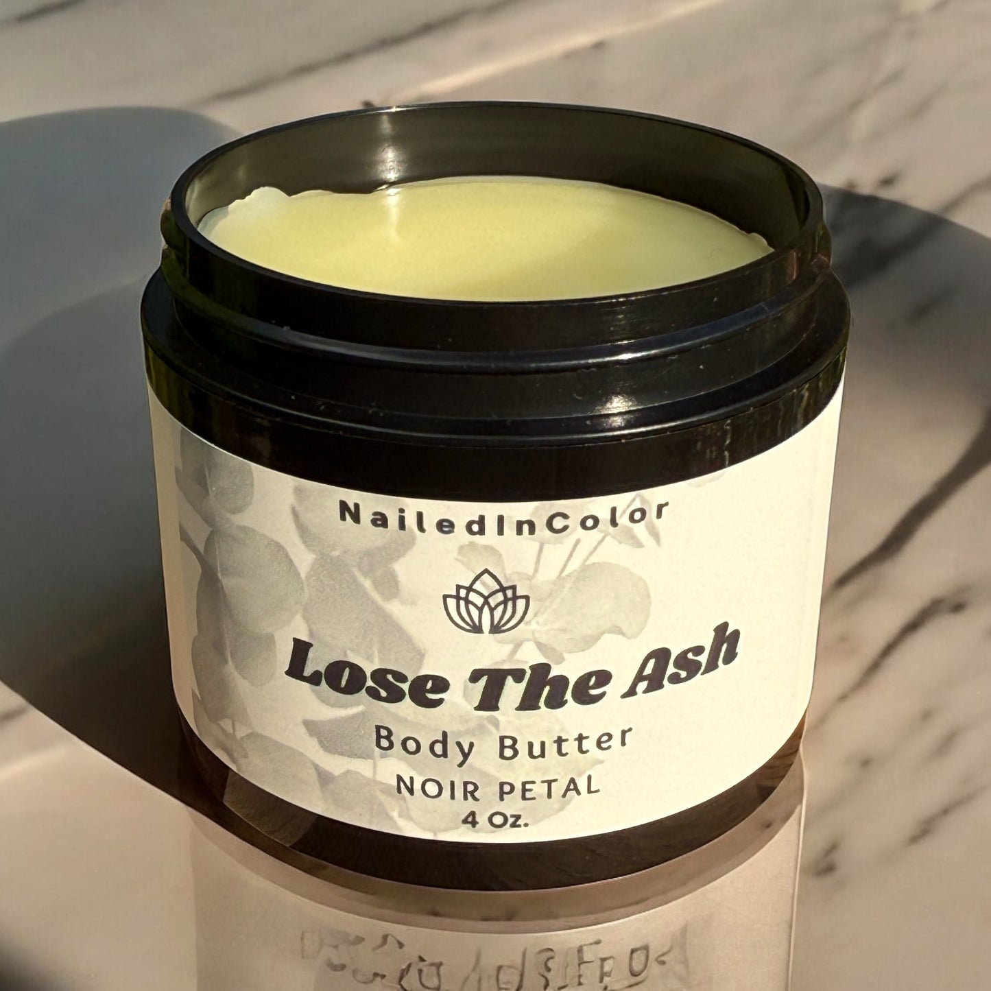 Lose The Ash Body Butter Noir Petal by NailedInColor Moisturizer Dry Skin Hydration Body Butter Women's Skin Care Scented Silky