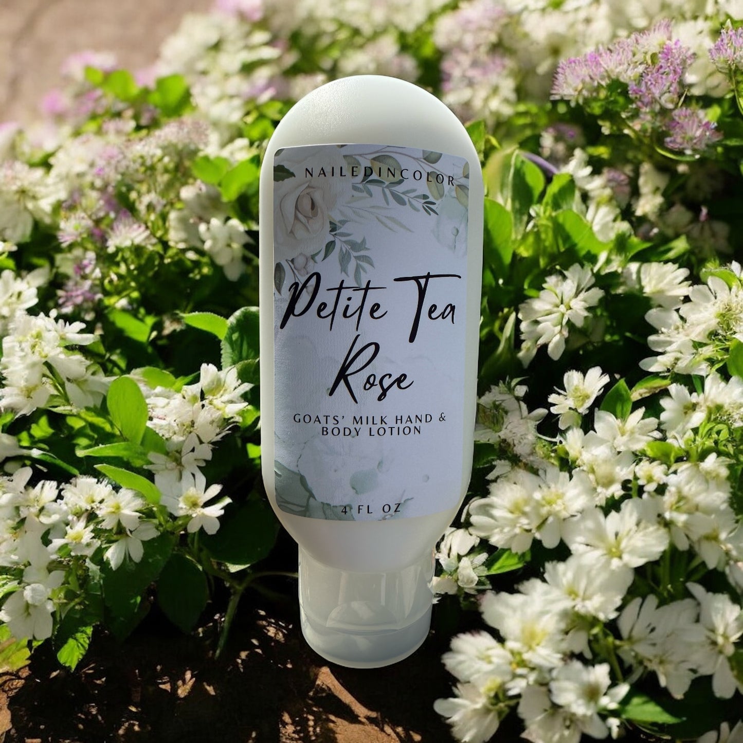 Petite Tea Rose Goats' Milk Lotion Floral Moisture for Soft, Radiant Skin