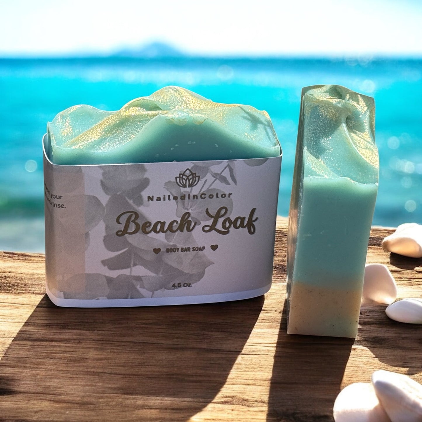 Beach Loaf Scented Bar Soap, Bath Soap, Women, Teens, Men, Fragrance, Clean 4.5 oz Bar