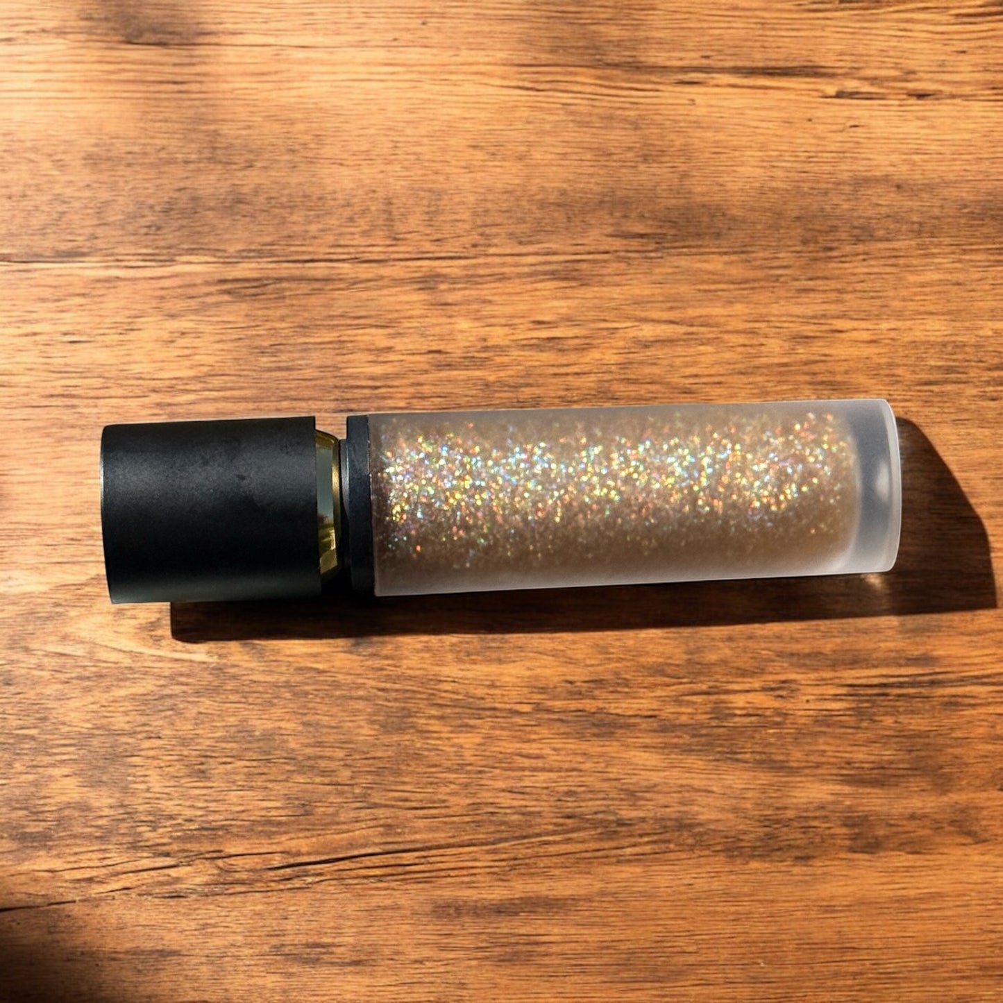 CinnaShine Lip Gloss with Gold Glitter for Women, Teens, Moisturize, Shine, Scent, Flavor