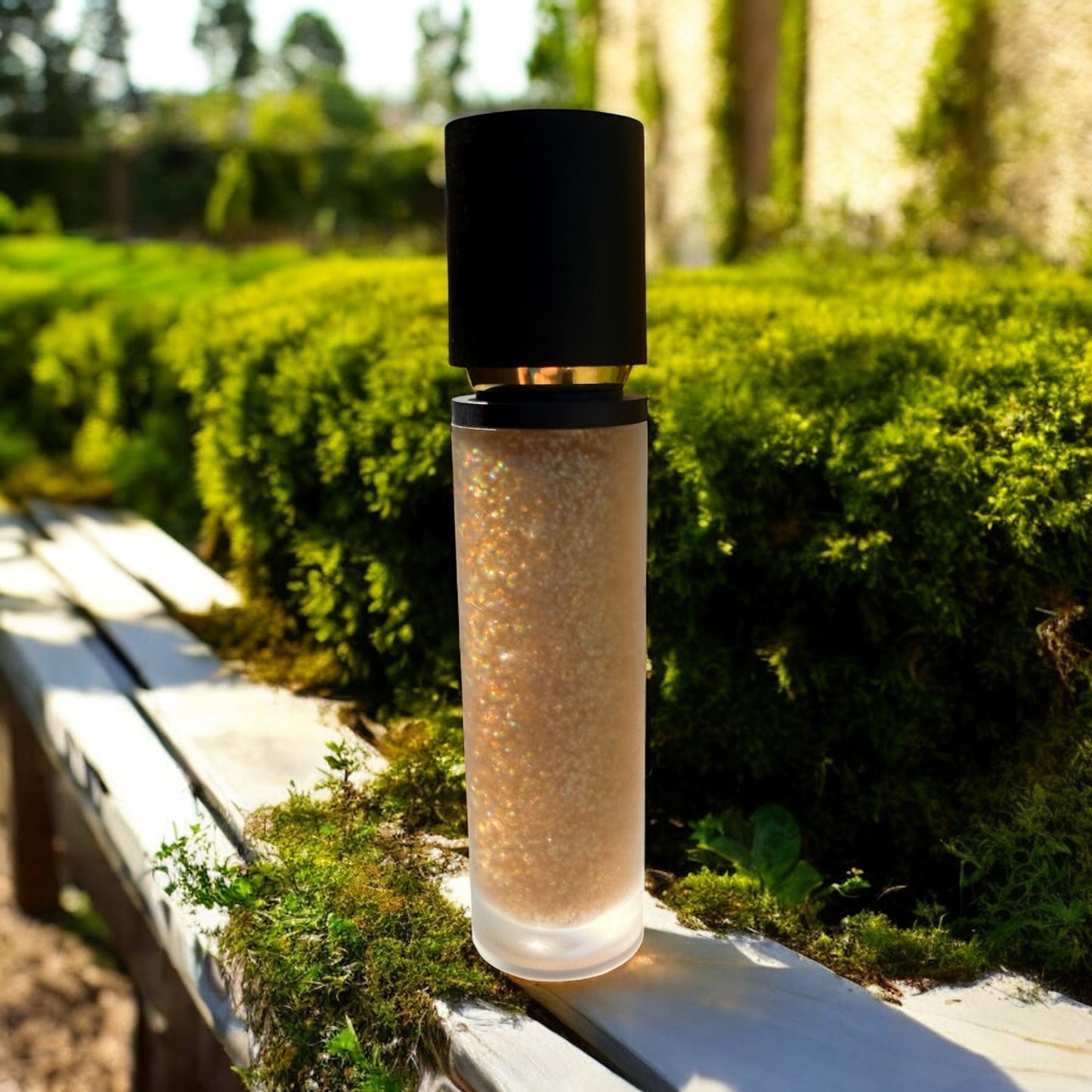 CinnaShine Lip Gloss with Gold Glitter for Women, Teens, Moisturize, Shine, Scent, Flavor