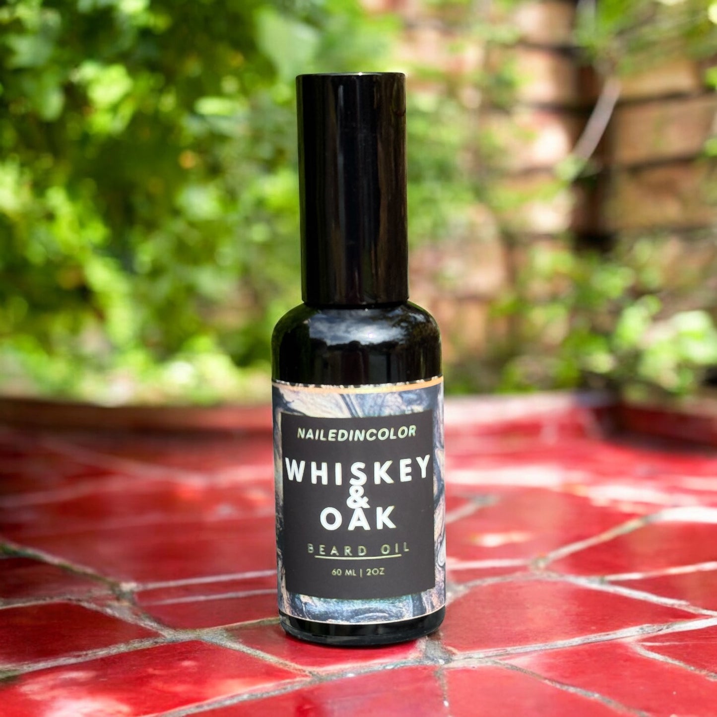 Whiskey & Oak Men's Beard Oil by NailedInColor, Scented 2 Fl oz, Skin Protection, Moisturizing, Beard Care, Grooming