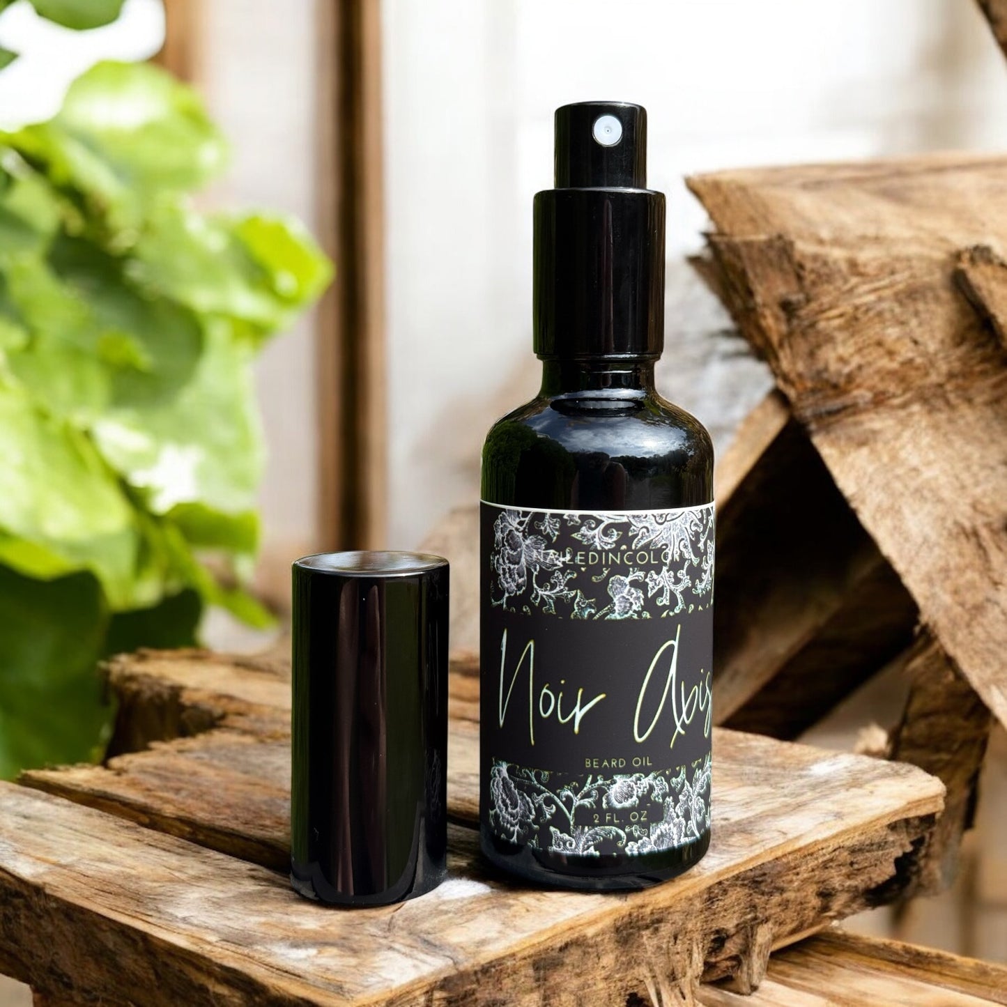 Noir Axis by NailedInColor, Scented Beard Oil for Men, Skin Protection, Moisturizing, Grooming, 2 Fl oz, Men's Toiletry