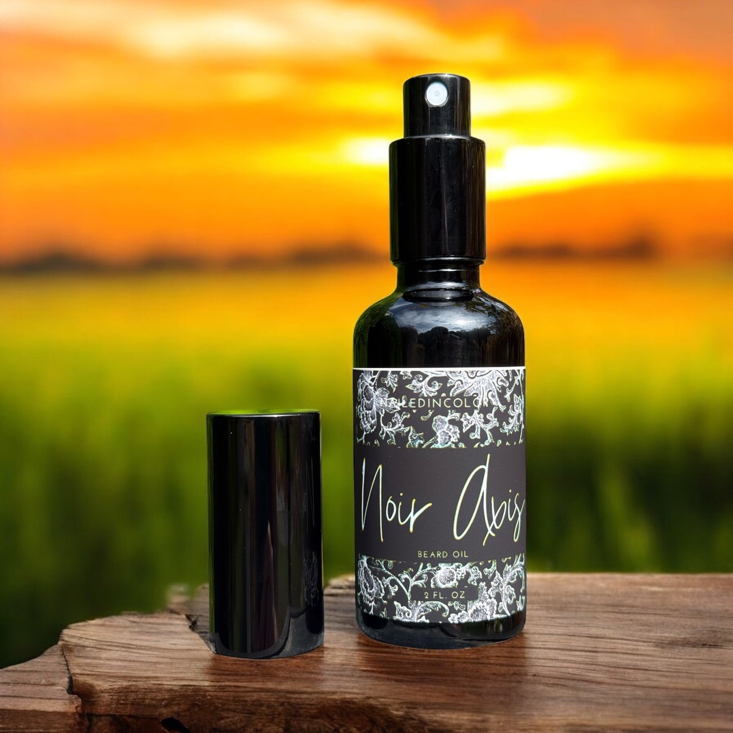 Noir Axis by NailedInColor, Scented Beard Oil for Men, Skin Protection, Moisturizing, Grooming, 2 Fl oz, Men's Toiletry