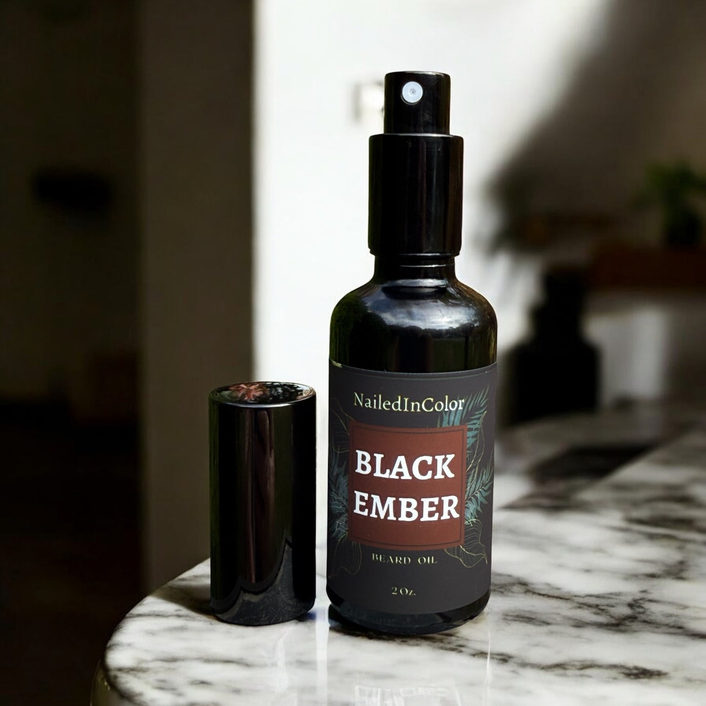 Black Ember by NailedInColor, Scented Beard Management, Men's Skin Protection, Toiletry, Moisturizer Grooming, Beard oil