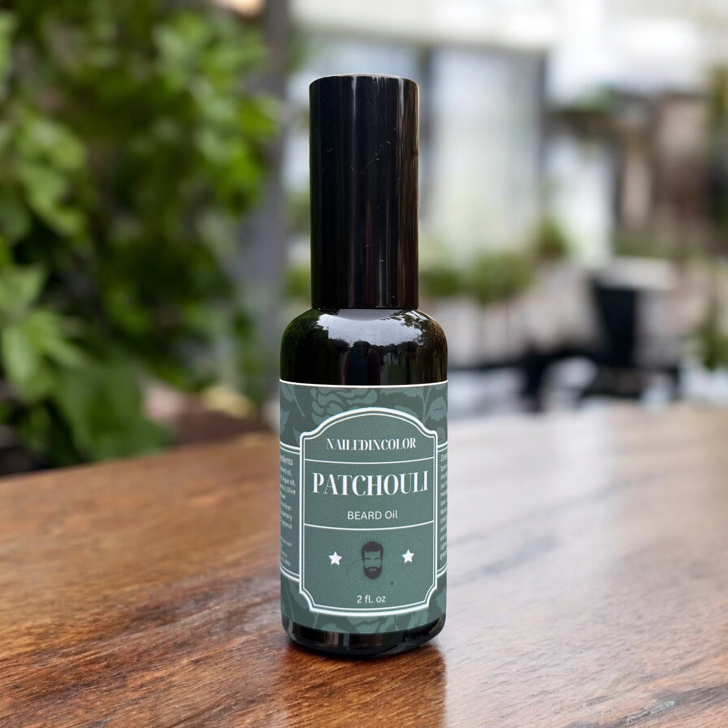 Patchouli Beard oil for Men by NailedInColor, Earthy Scented Beard Care, Skin Protection, Grooming, Moisturizer, Men's Toiletry