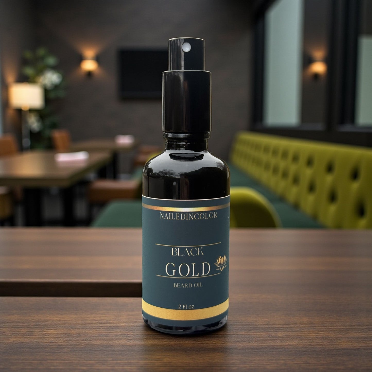 Black Gold Skin Care Beard Oil for Men, Scented Grooming, Moisturizing, 2 Fl oz by NailedInColor