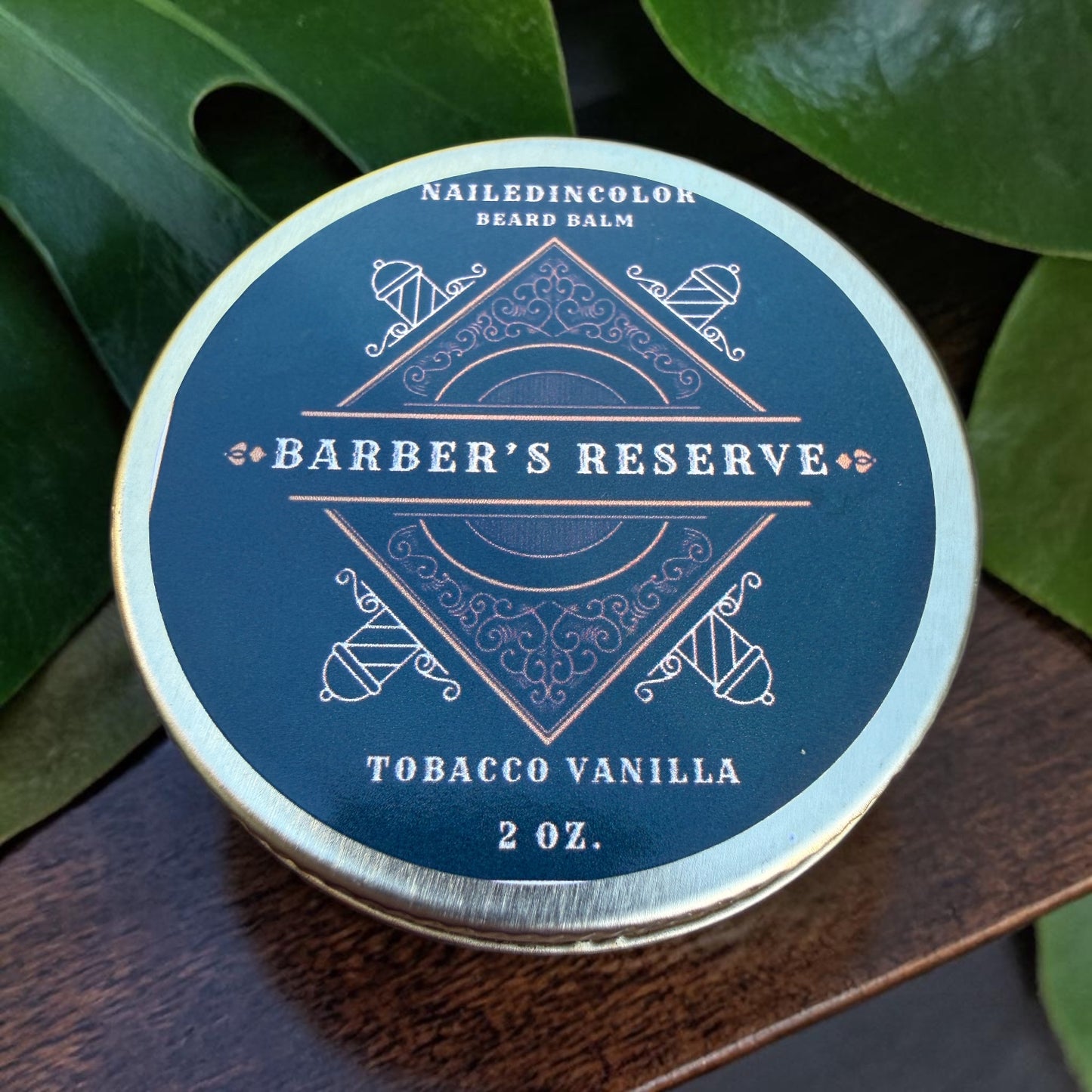 Barber's Reserve Beard Balm-Tobacco Vanilla-2 oz Beard Conditioning Balm with Shea Butter and Vitamin E