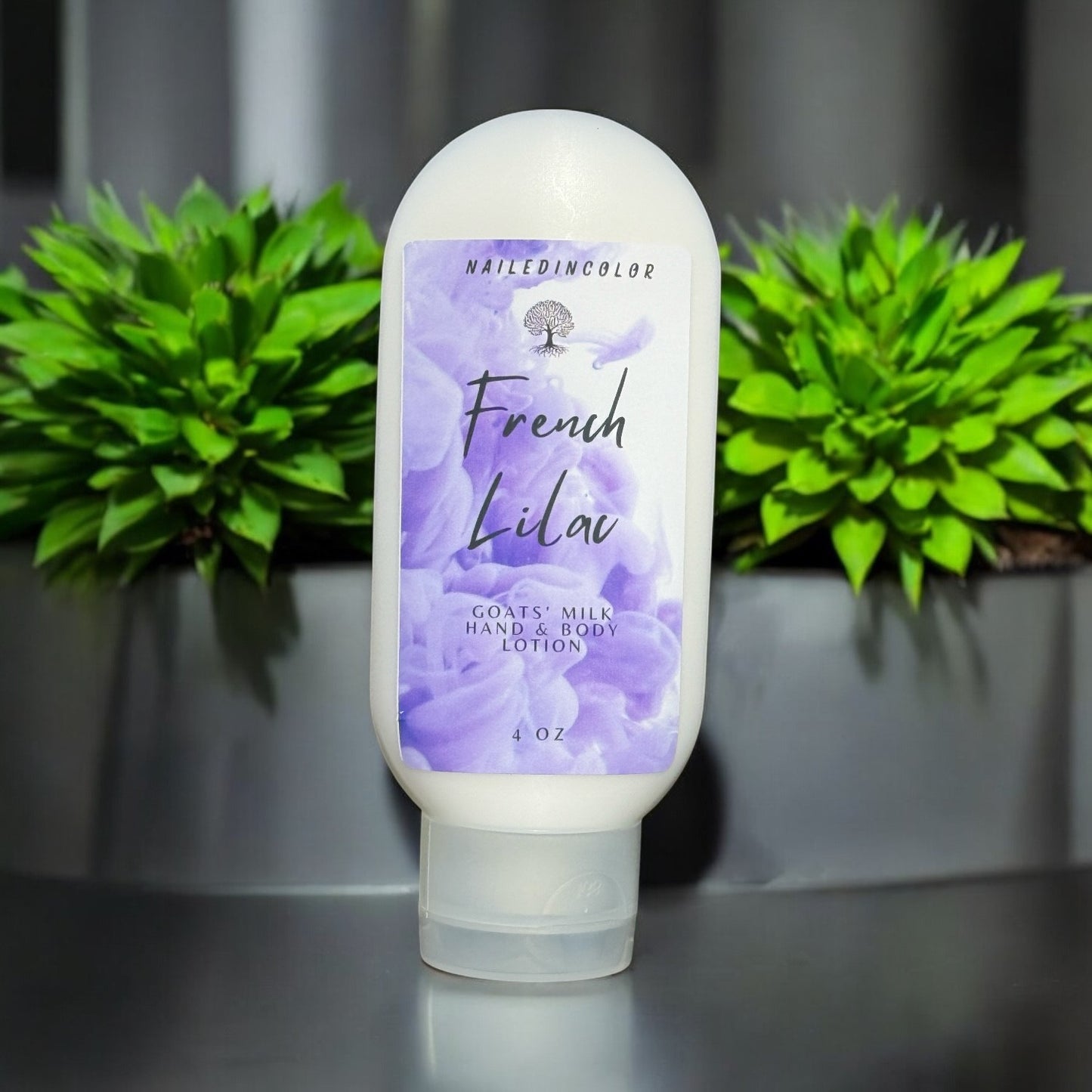 French Lilac Scented Hand & Body Lotion by NailedInColor Scented Skin Care Vitamin Enriched Moisturizer Women's Dry Skin Relief