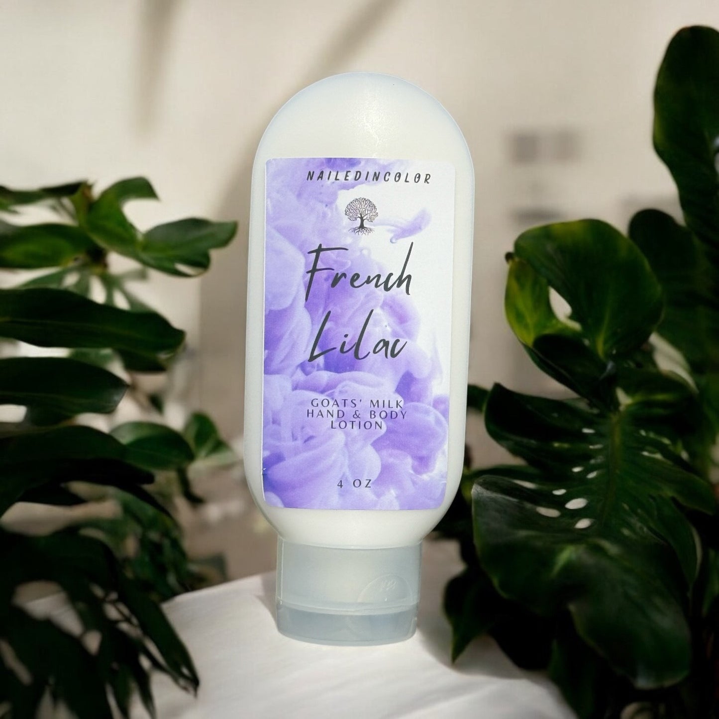 French Lilac Scented Hand & Body Lotion by NailedInColor Scented Skin Care Vitamin Enriched Moisturizer Women's Dry Skin Relief