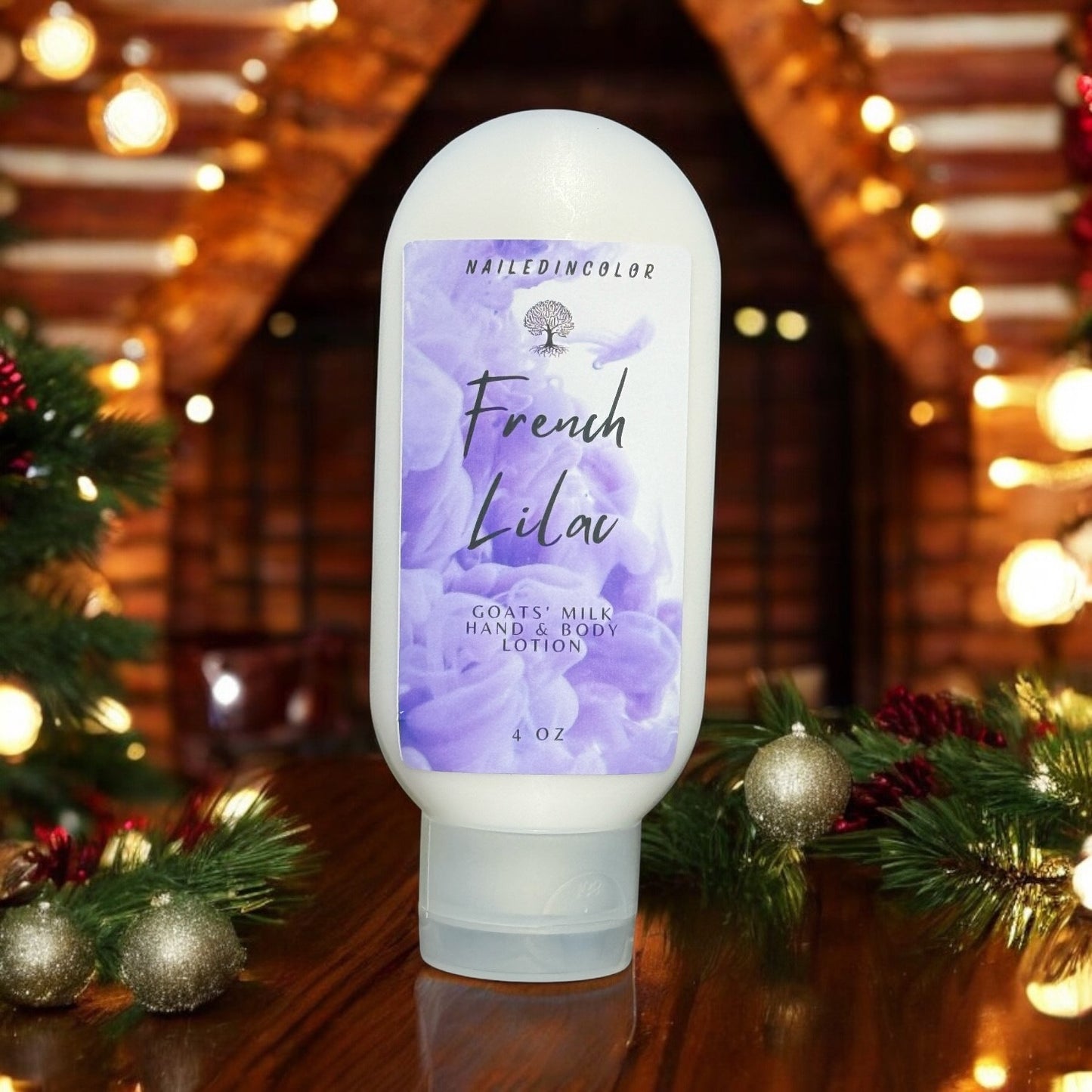 French Lilac Scented Hand & Body Lotion by NailedInColor Scented Skin Care Vitamin Enriched Moisturizer Women's Dry Skin Relief