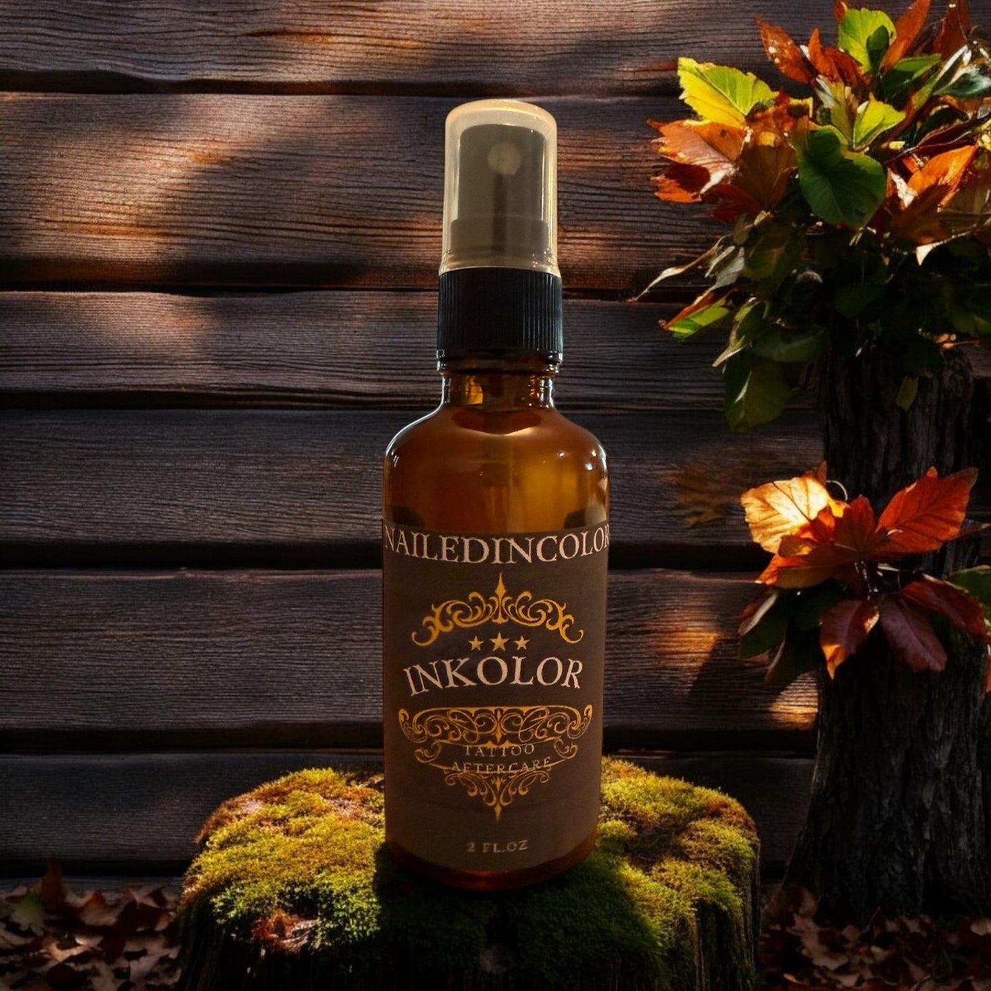 Inkolor Tattoo Aftercare Skin Spray by NailedInColor Skin Relief Moisturizing Skin Health Ink Saving Men Women