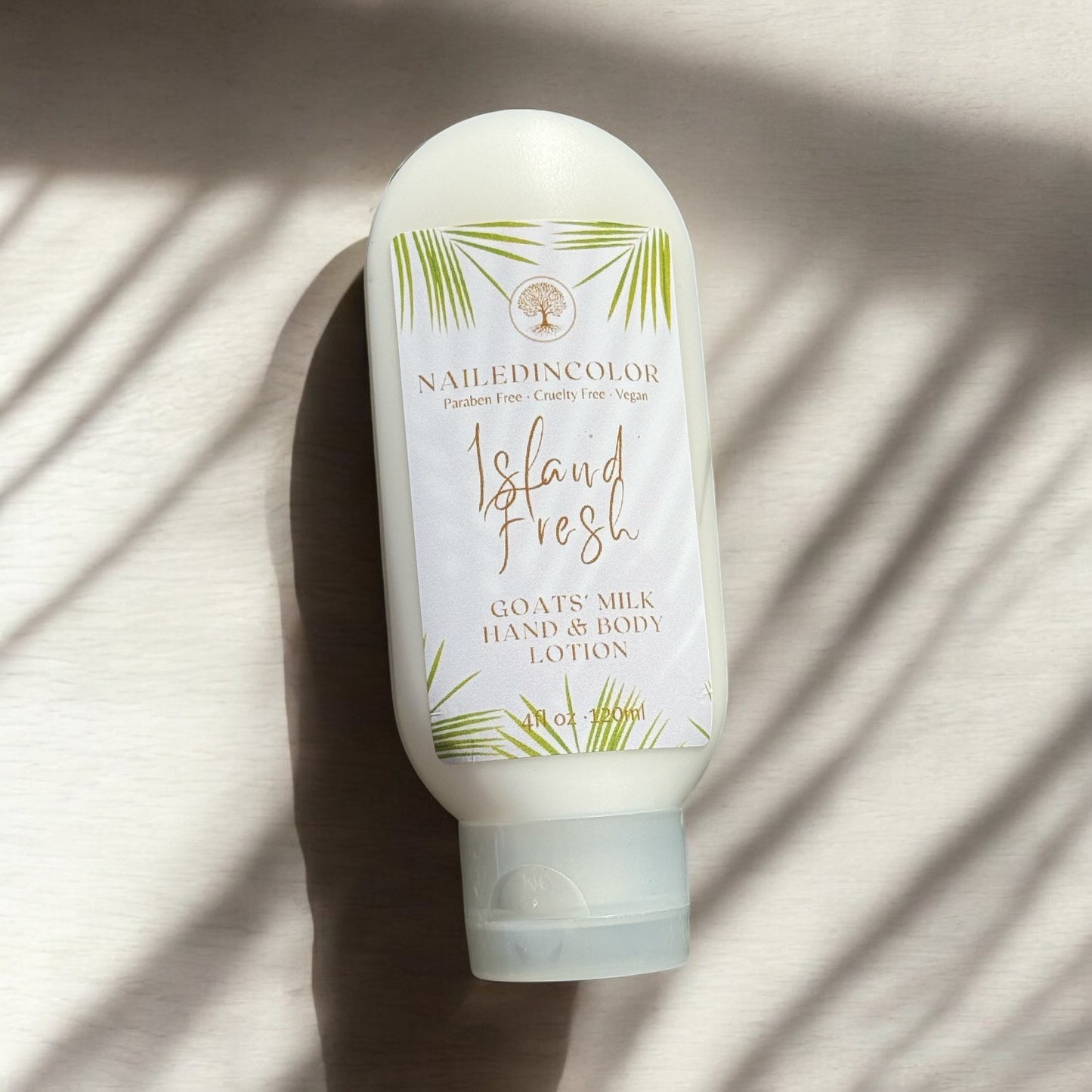 Island Fresh Scented Goats' Milk Lotion by NailedInColor Women's Skin Care Healthy Moisturizer Vitamin Enriched