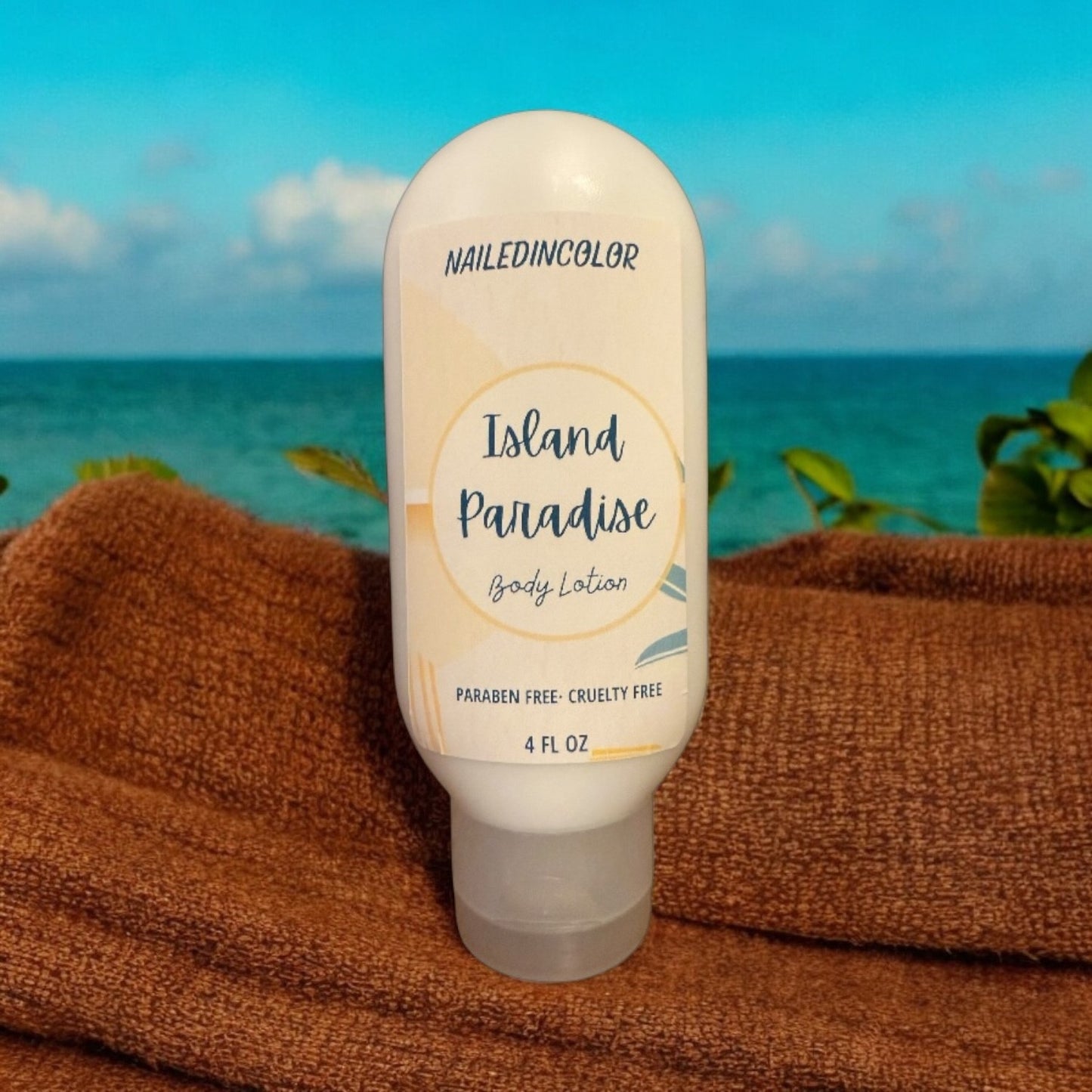 Island Paradise Hand & Body Goats' Milk Lotion by NailedInColor Women's PH Balancing Moisturizing Skin Care