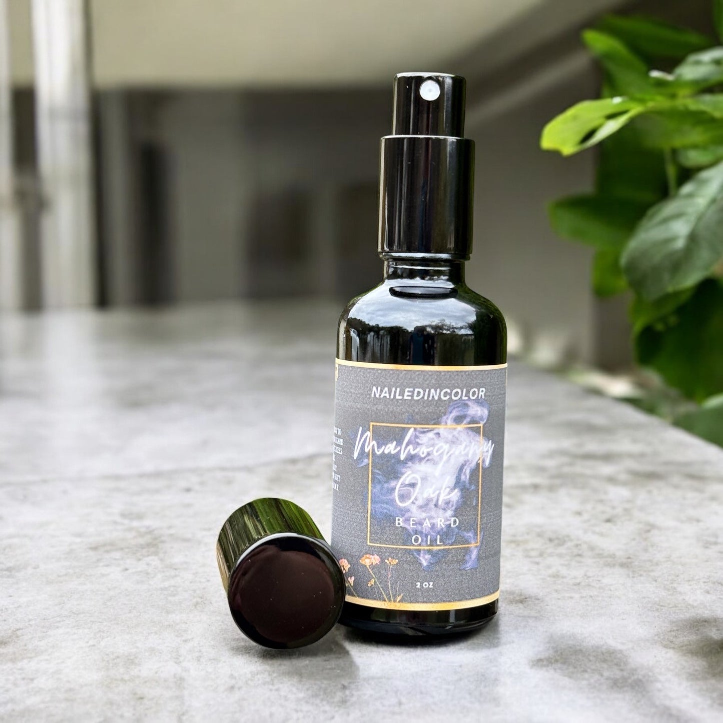 Mahogany Oak Beard Oil for Men by NailedInColor Beard Moisturizing Skin Health Grooming Management