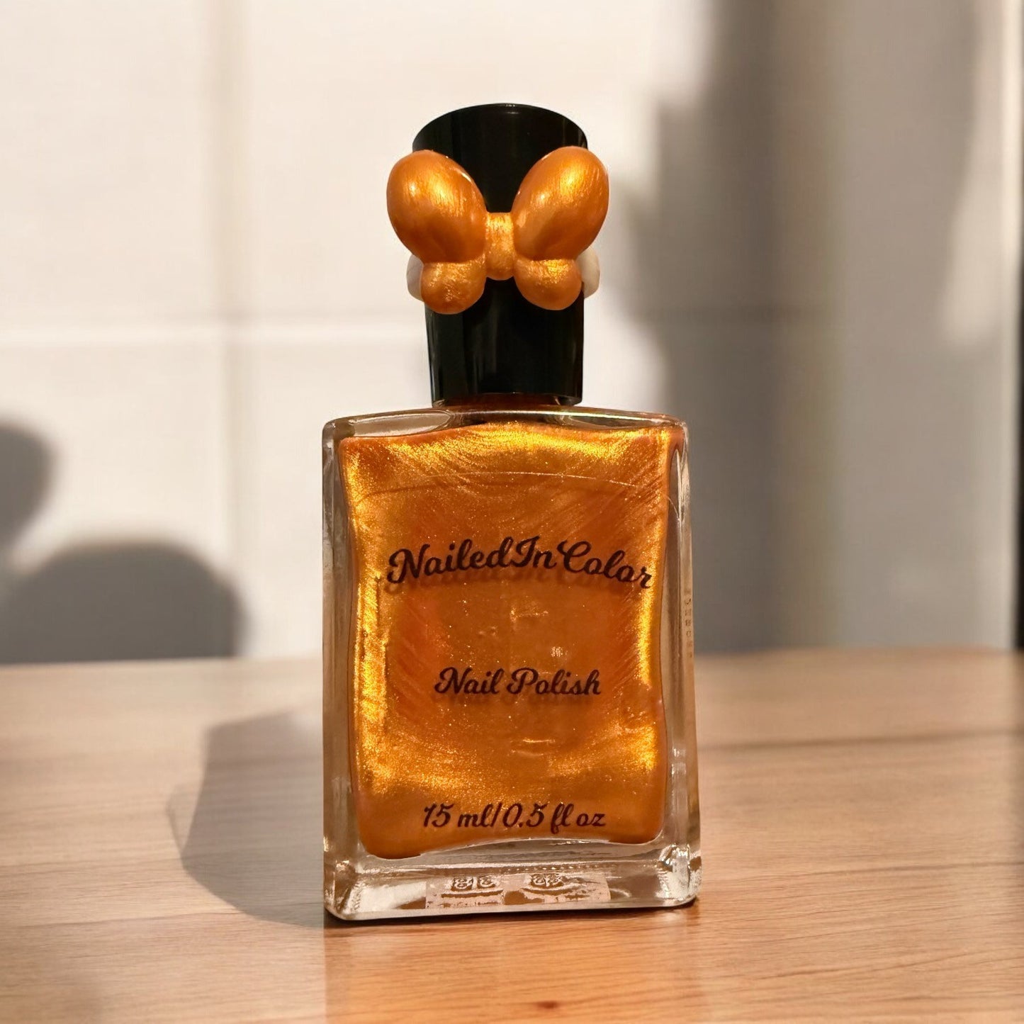 Southern Tea by NailedIInColor Shimmery Pumpkin to Gold Nail Polish Women's Nail Color Teens Summer Fall Shade