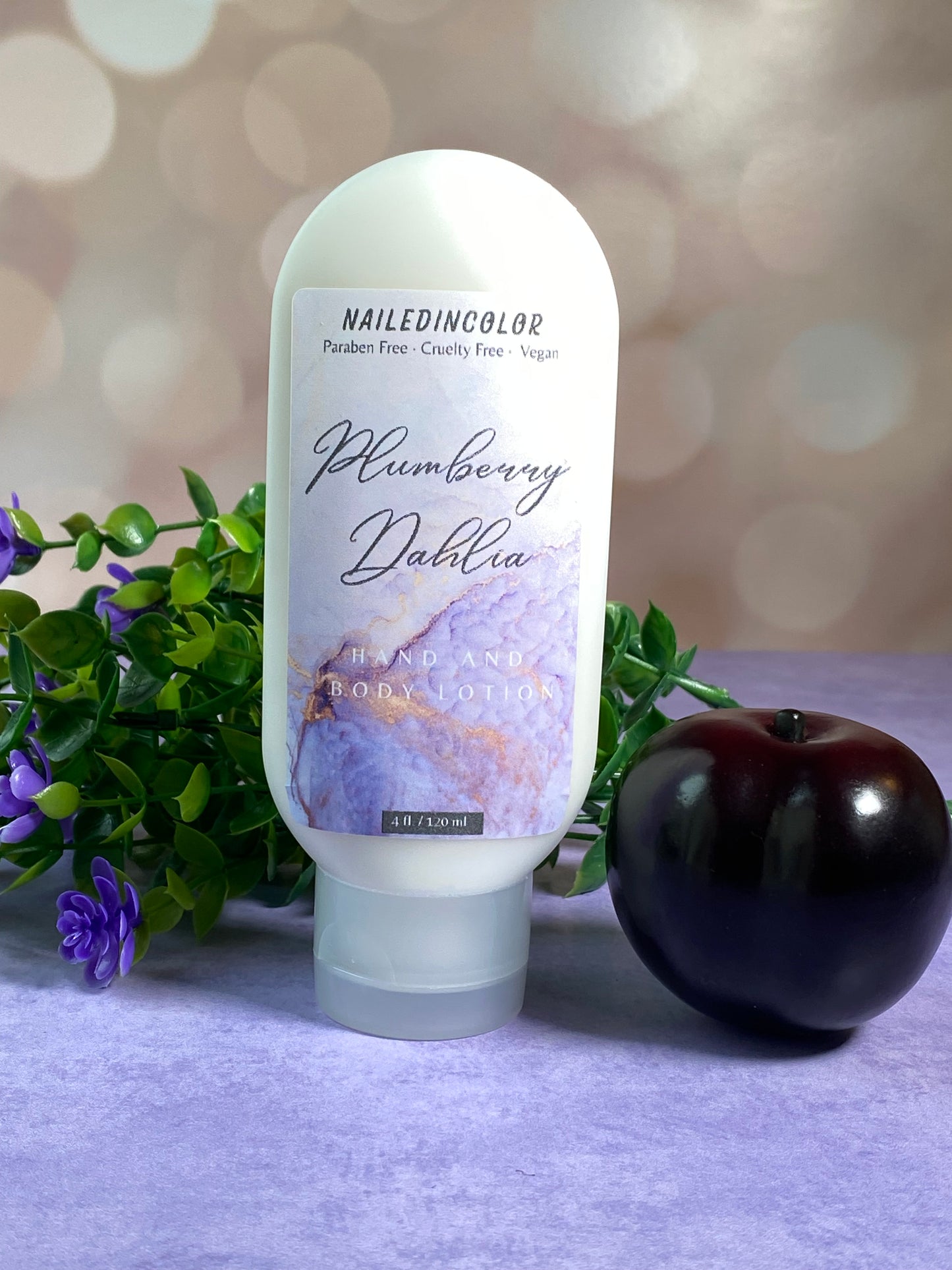 Plumberry Dahlia Goats' Milk Hand & Body Lotion from NailedInColor Women's Scented Skin Care Moisturizer Skin Health
