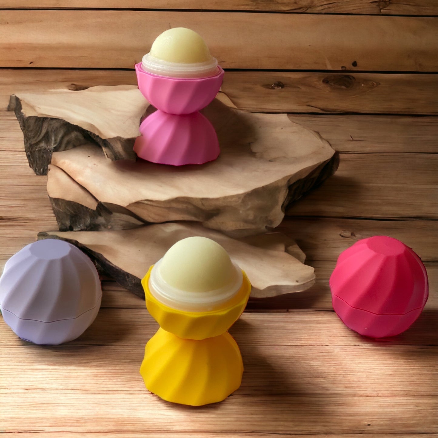 Lip Balm Moisturizing Pods Chapped Dry Lip Relief Women Teens Men Vitamin E Flavor Scent by NailedInColor