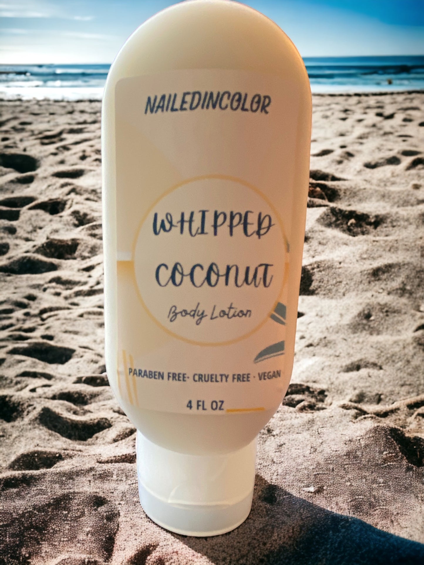 Whipped Coconut Goats' Milk Hand & Body Lotion by NailedInColor Women's Sweet Moisturizer Healthy Skin Care