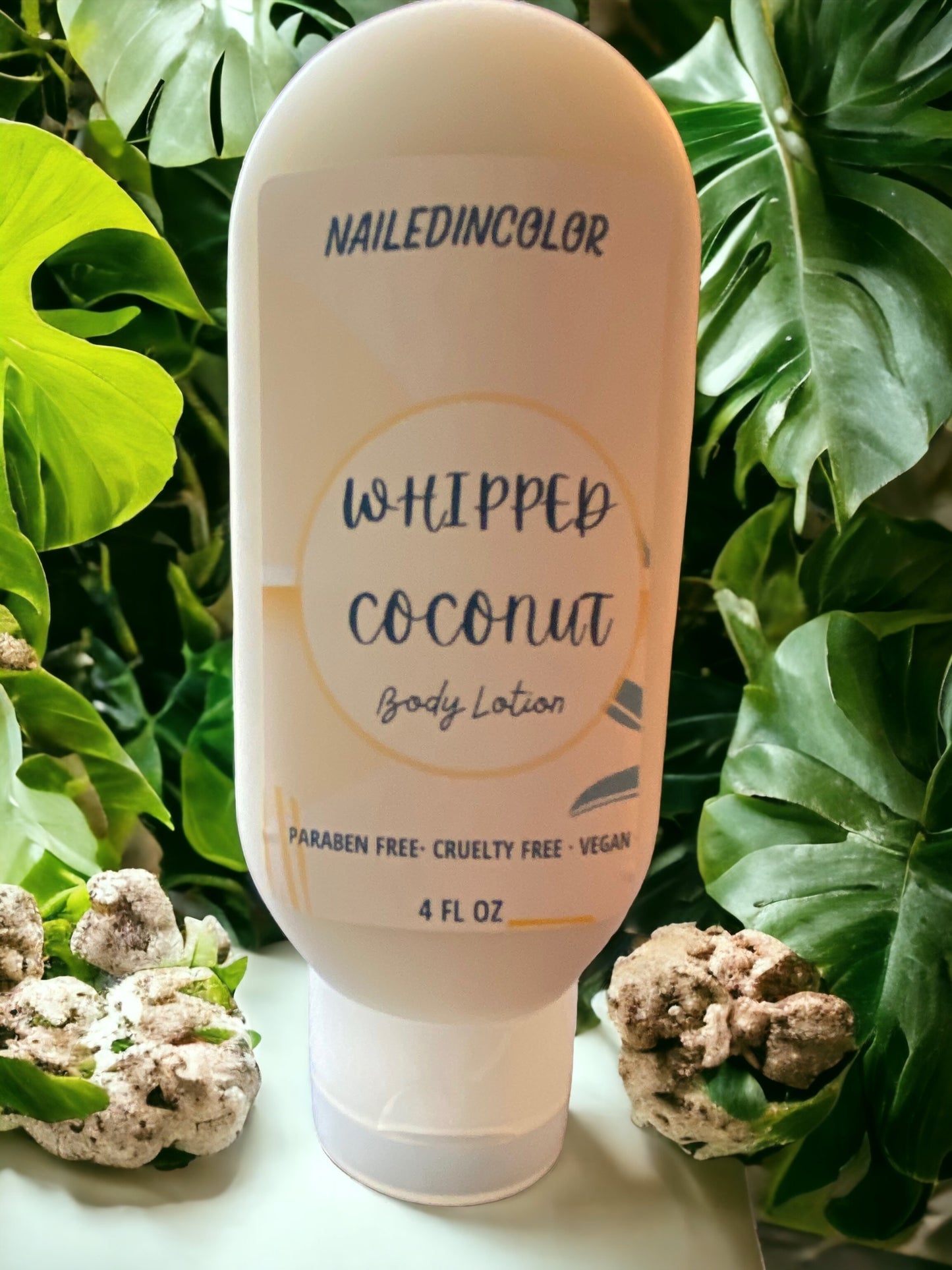 Whipped Coconut Goats' Milk Hand & Body Lotion by NailedInColor Women's Sweet Moisturizer Healthy Skin Care