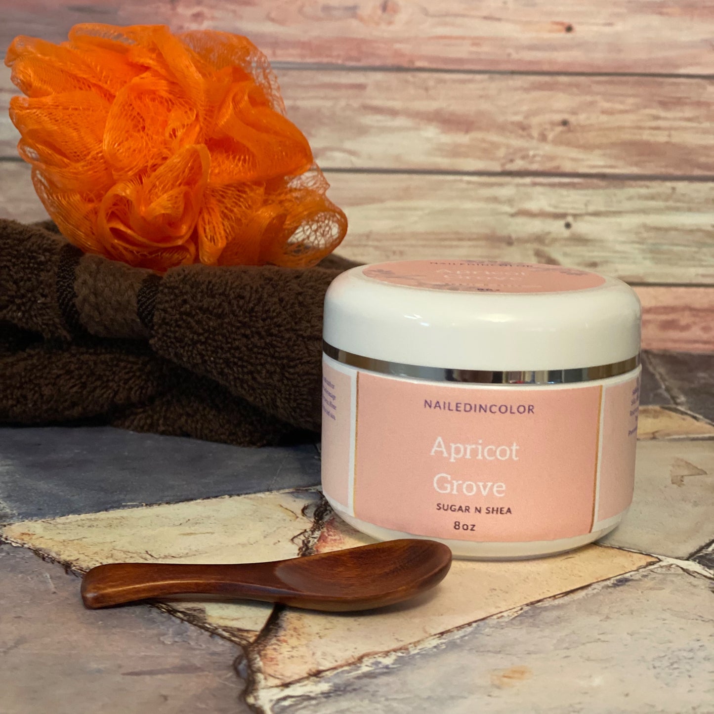 Apricot Grove Body Polish Sugar N Shea Women's Exfoliant Scented Shower Scrub by NailedInColor