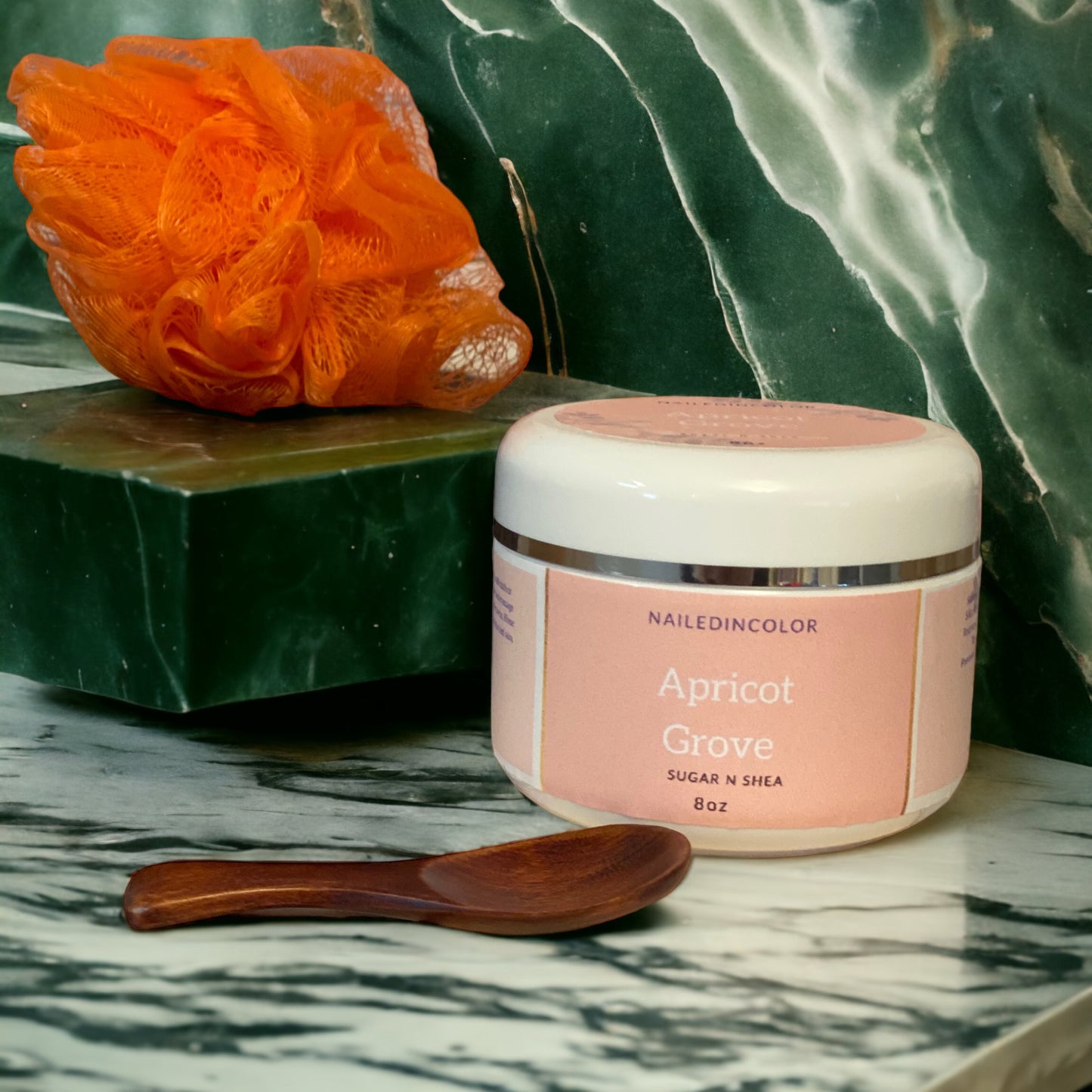 Apricot Grove Body Polish Sugar N Shea Women's Exfoliant Scented Shower Scrub by NailedInColor