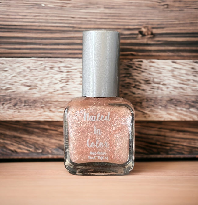 Spun Sugar- Cream Beige Frost Glitter Women's Teens Nail Polish by NailedInColor