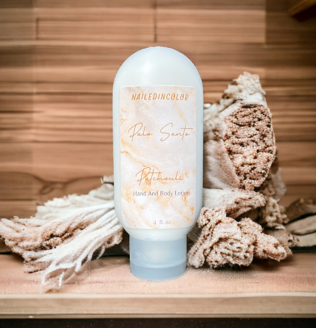 Palo Santo Patchouli Goats' Milk Hand & Body Lotion by NailedInColor Scented Moisturizer Women's Skin Care
