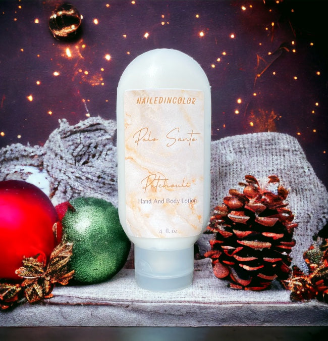 Palo Santo Patchouli Goats' Milk Hand & Body Lotion by NailedInColor Scented Moisturizer Women's Skin Care
