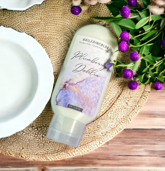 Plumberry Dahlia Goats' Milk Hand & Body Lotion from NailedInColor Women's Scented Skin Care Moisturizer Skin Health