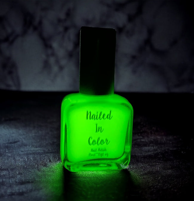 Firefly-Glow in the Dark Nail Polish Women's Teens Cosmetic Nail Color Yellow Glow by NailedInColor