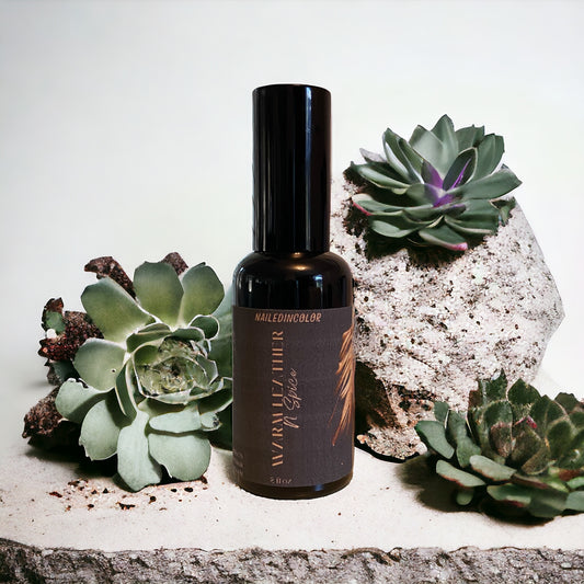 Warm Leather N Spice Beard Oil for Men by NailedInColor Skin Health Itch Relief Beard Management Grooming