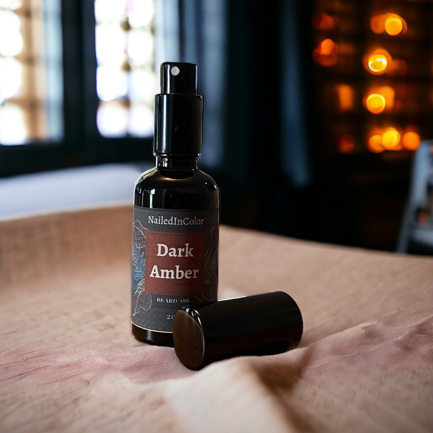 Dark Amber Beard Oil for Men by NailedInColor Skin Care Plus Beard Management Grooming