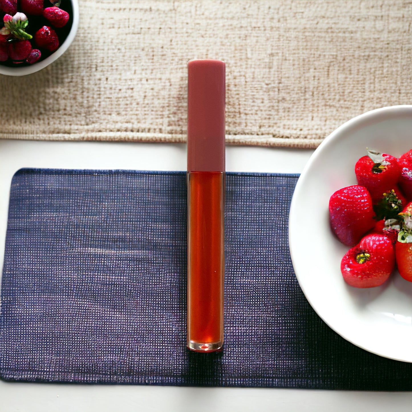 Strawberry Shortcake by NailedInColor Lip Jelly Women's Lip Gloss Tint Topcoat Moisturizer
