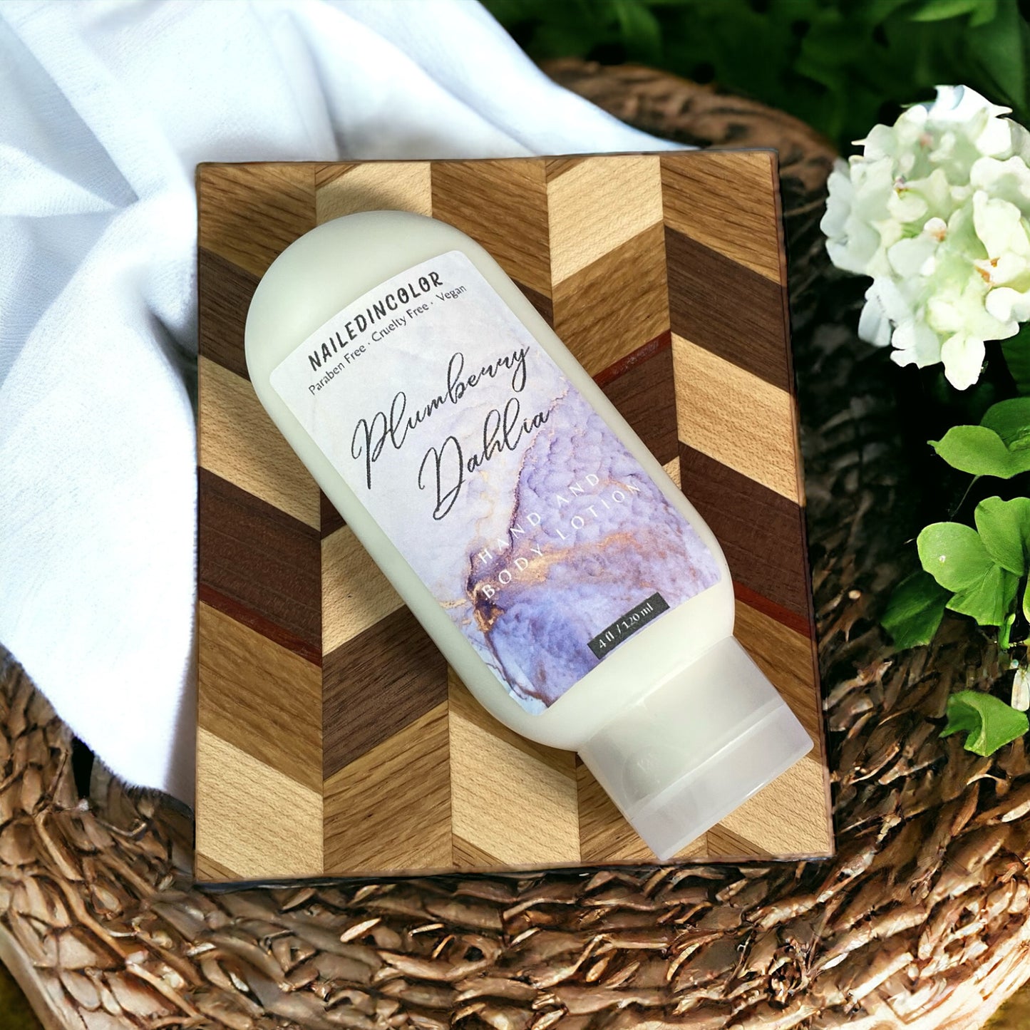 Plumberry Dahlia Goats' Milk Hand & Body Lotion from NailedInColor Women's Scented Skin Care Moisturizer Skin Health
