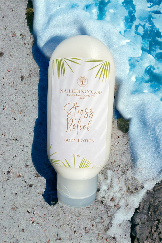 Stress Relief Goats' Milk Hand & Body Lotion by NailedInColor Women's Scented Skin Care Moisturizer Healthy