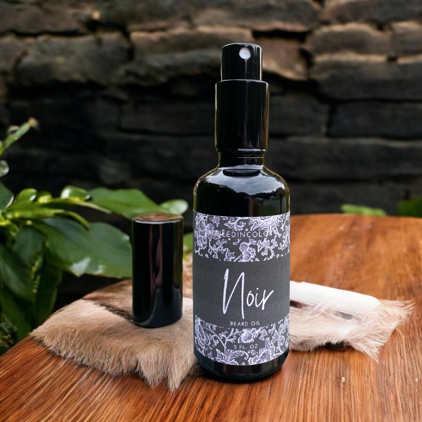 Noir Beard Oil for Men by NailedInColor Scented Beard Management Skin Care Grooming