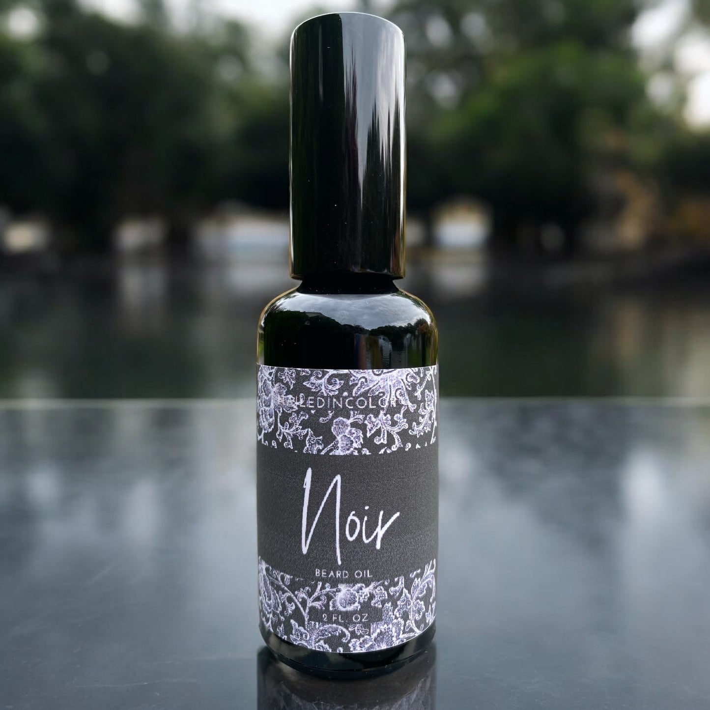 Noir Beard Oil for Men by NailedInColor Scented Beard Management Skin Care Grooming