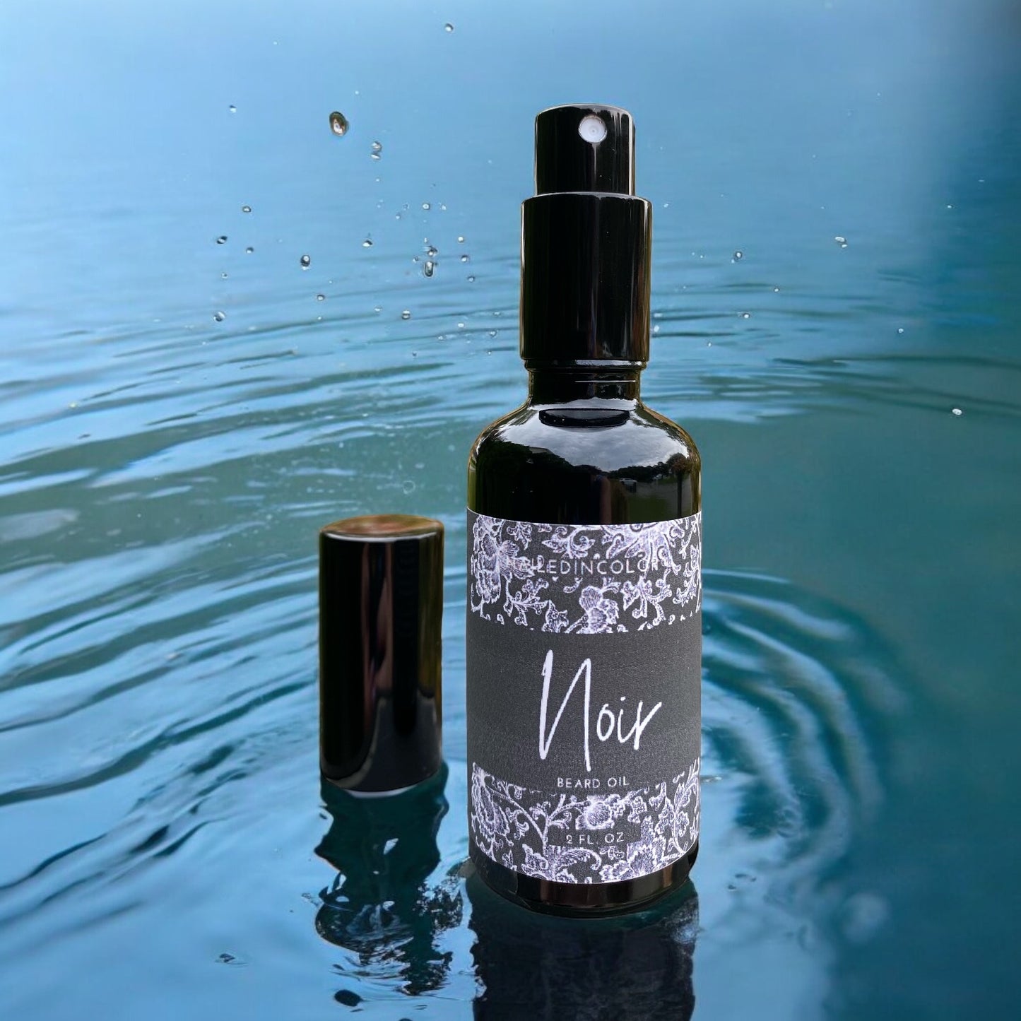 Noir Beard Oil for Men by NailedInColor Scented Beard Management Skin Care Grooming