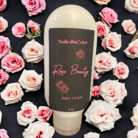 Rose Beauty Goats' Milk Hand & Body Lotion by NailedInColor Scented Skin Care Women's Moisturizer