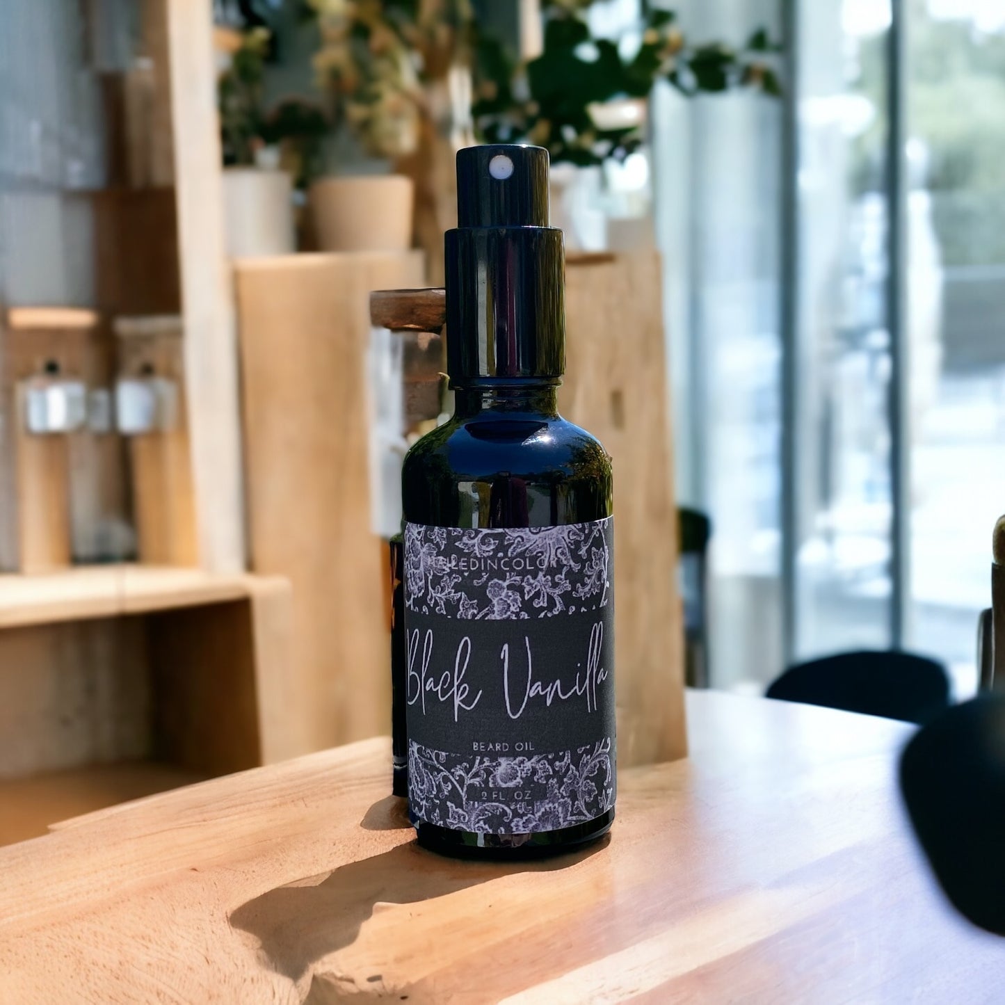 Black Vanilla Beard Oil for Men by NailedInColor Skin Health Beard Grooming Vitamins Moisturizer