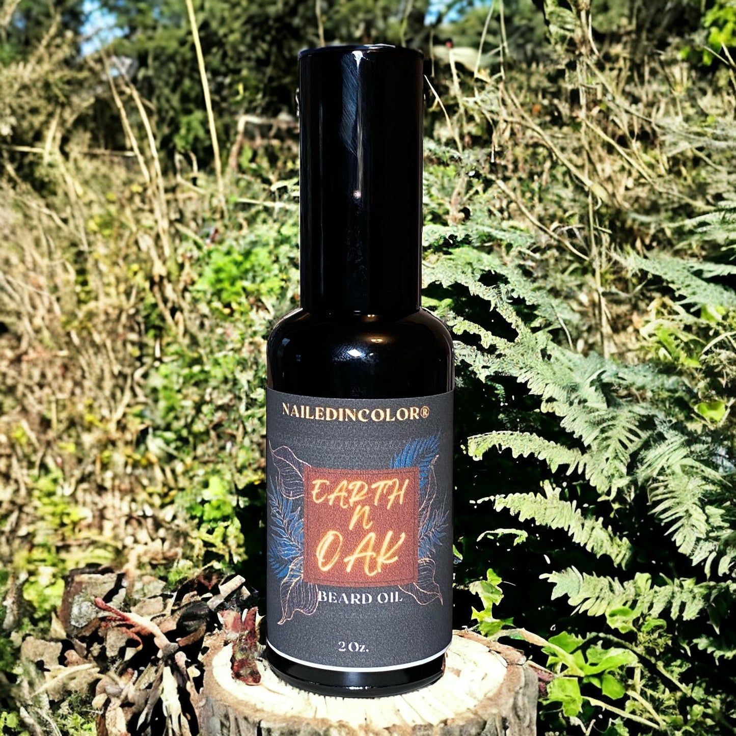Earth N Oak Beard Oil for Men by NailedInColor Skin Care Beard Management Grooming Scented Toiletry