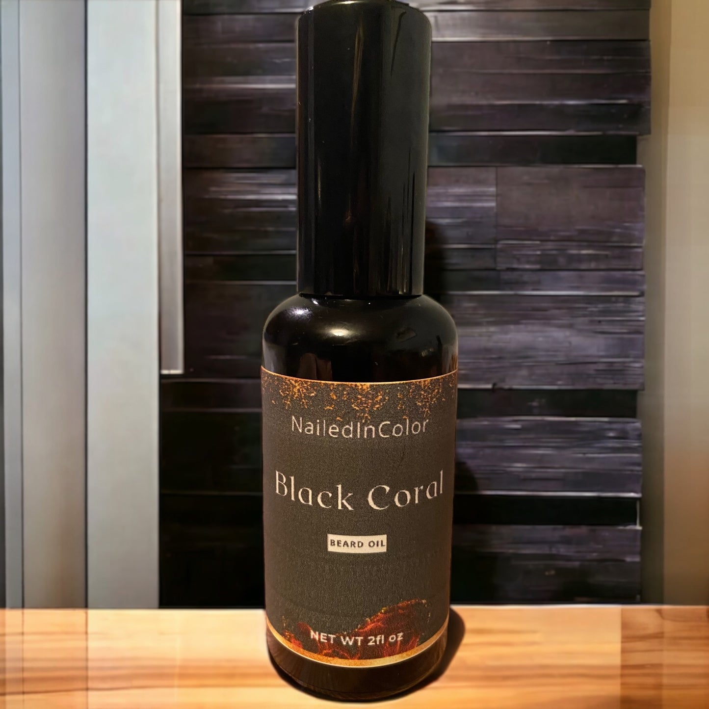 Black Coral Scented Beard Oi for Men by NailedInColor Beard Smoothing Skin Protection Moisturizing