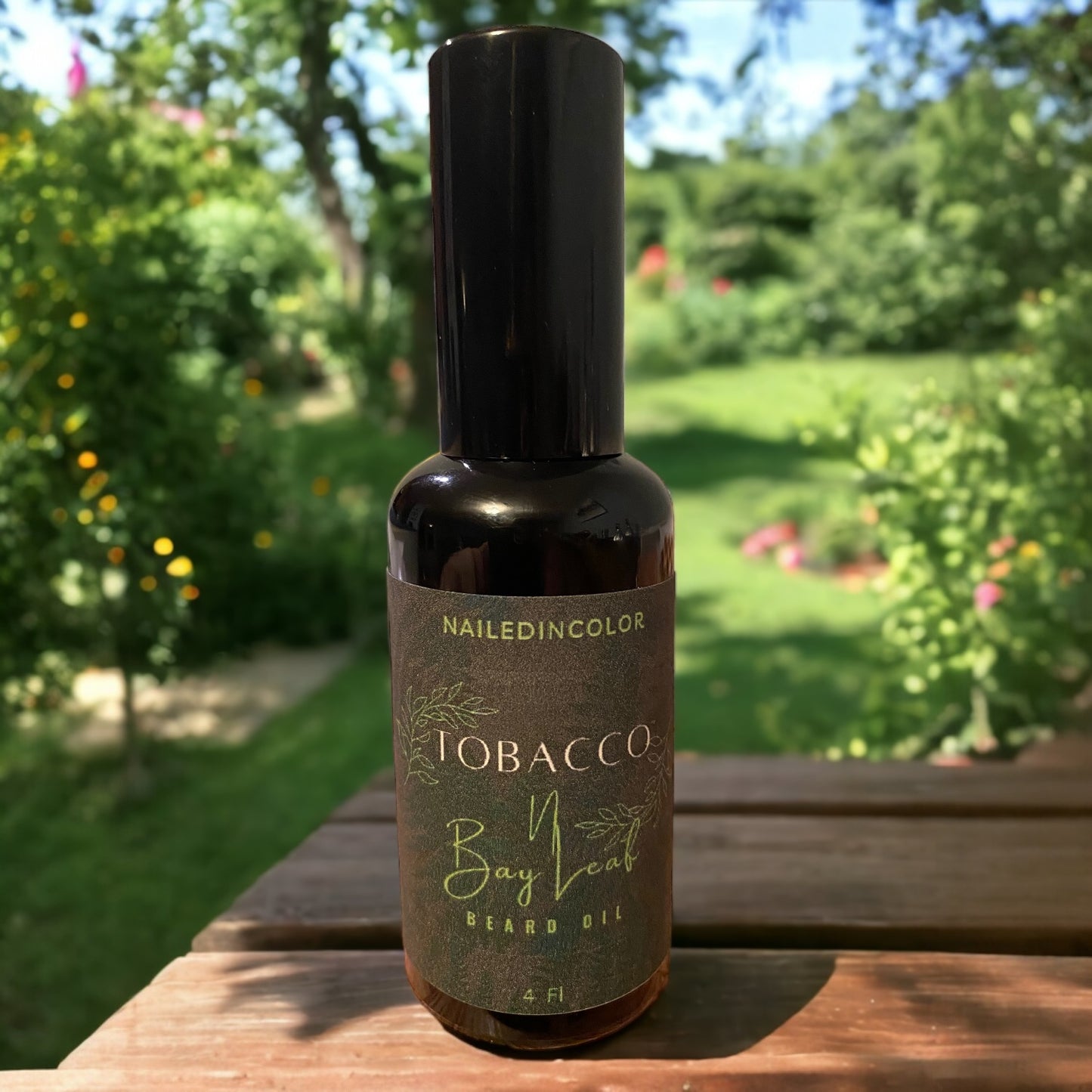 Tobacco N Bay Leaf Scented Beard Oil for Men by NailedInColor Skin Healthy Beard Smoothing Moisturizing Toiletry