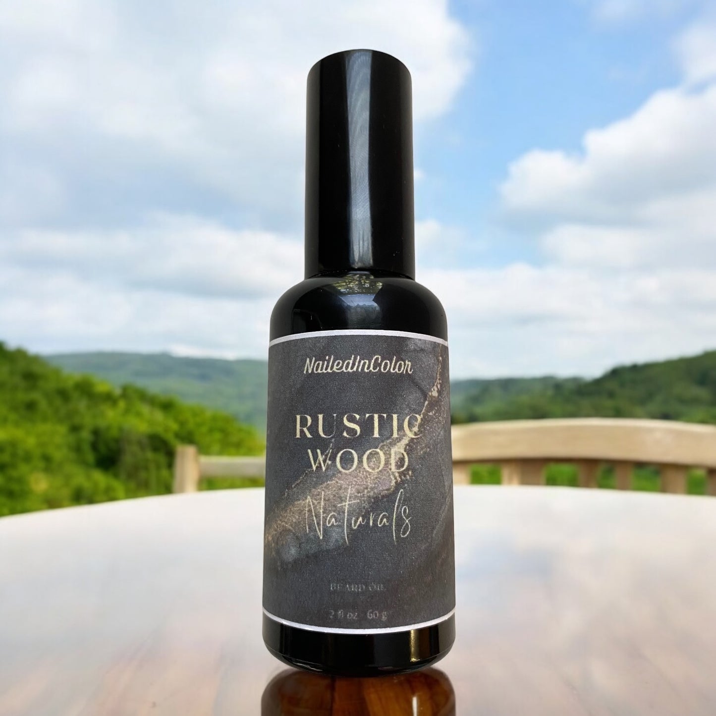 Rustic Woods Beard Oil for Men by NailedInColor Grooming Moisturizer Skin Protection Beard Care