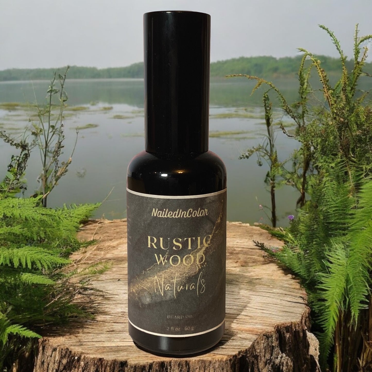 Rustic Woods Beard Oil for Men by NailedInColor Grooming Moisturizer Skin Protection Beard Care