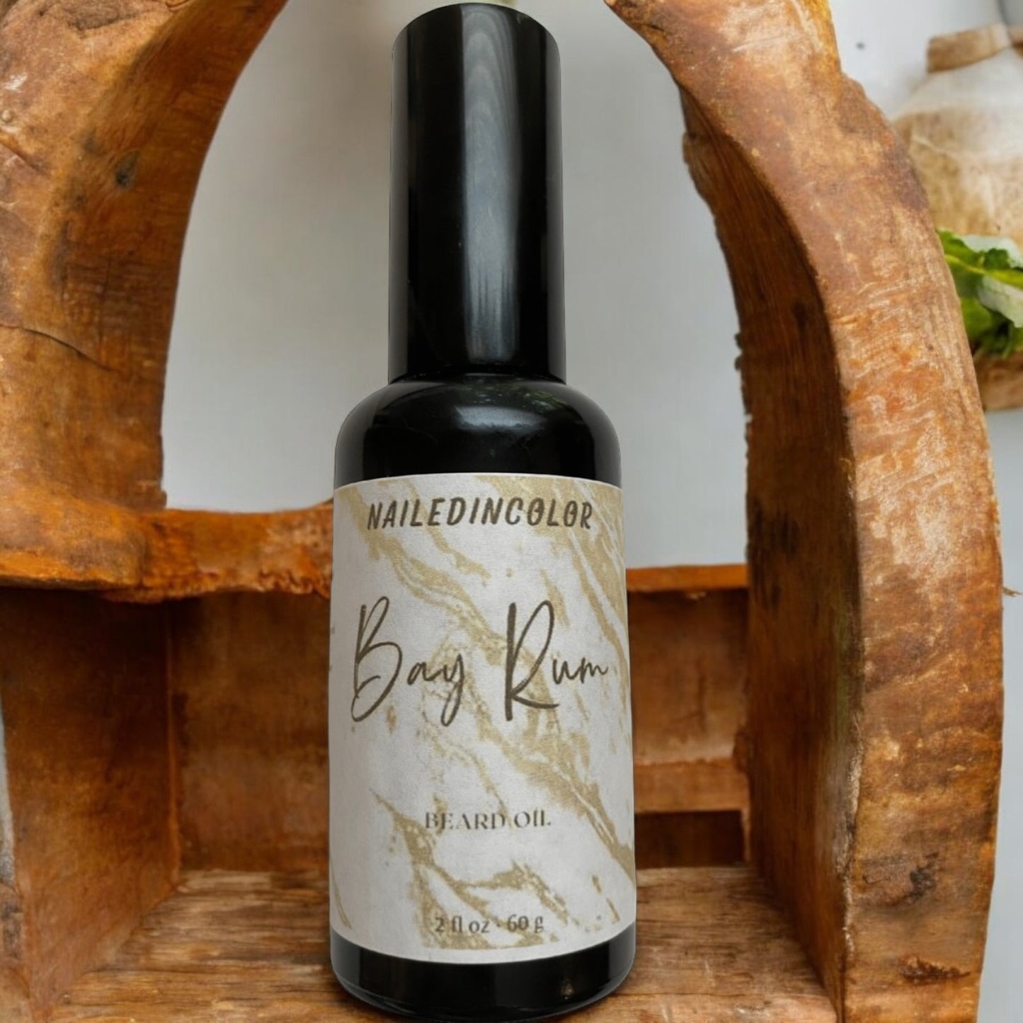 Bay Rum Beard Oil for Men by NailedInColor Men's Grooming Beard Care Skin Care Scented Beard Smoothing Moisturizer